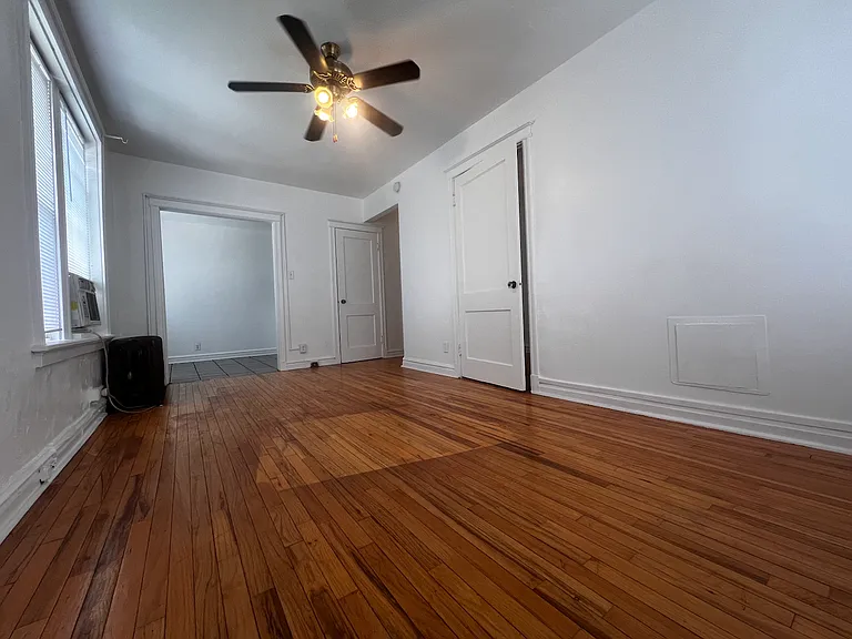 Hardwood flooring in living areas.