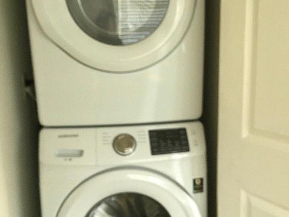 washer/dryer is in a closet