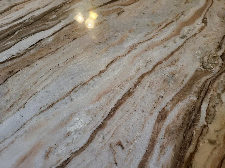 Beautiful flowing marble countertops