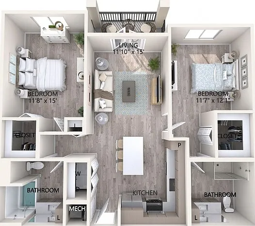 2 Bedroom 2 Bathroom 2 Bedroom 2 Bathroom