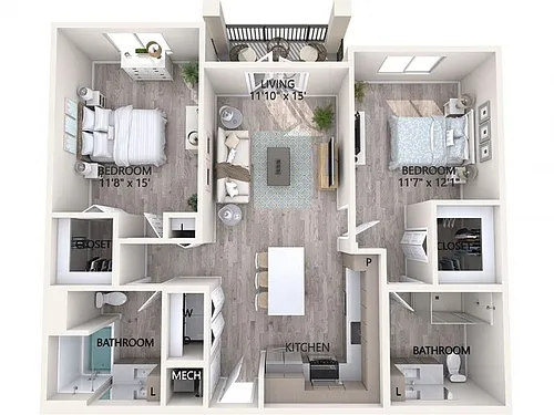 Floor plan B1B