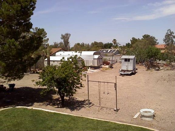 back yard off the deck
