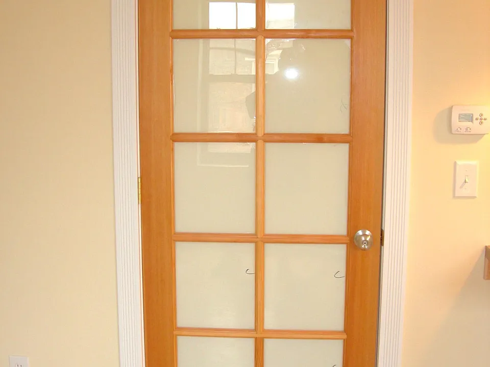 Beautiful details like this frosted glass interior door