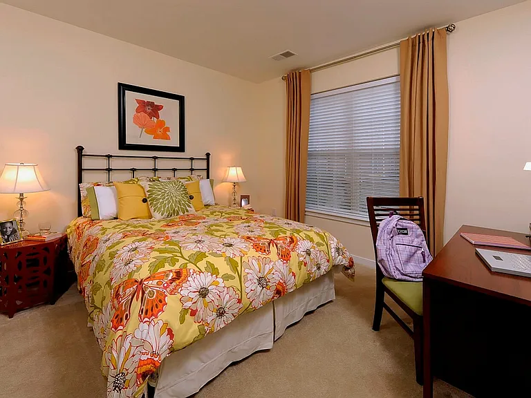 Spacious Bedroom Large Enough For a Queen Bedroom Set & Work From Home Space
