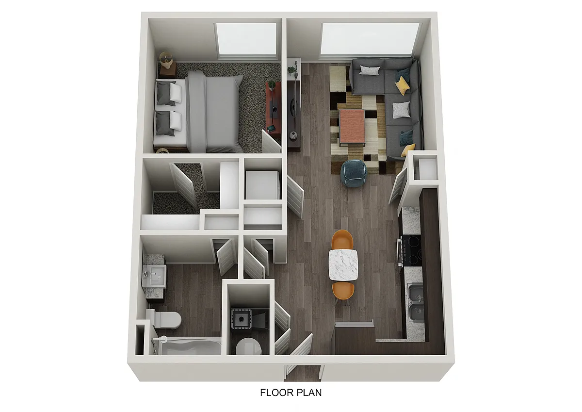 Floor plan 1 BED 1 BATH