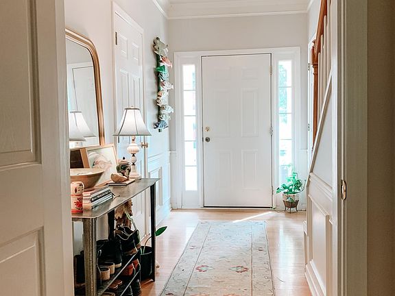 View to the front door from the enclosed area.