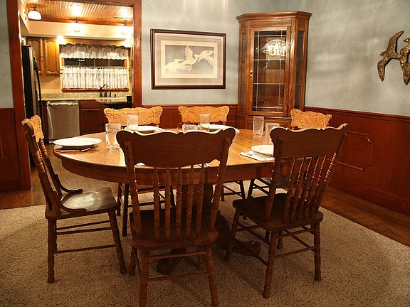 Dining room next to kitchen