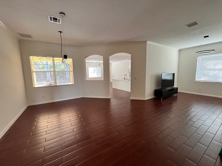 Living and dining rooms