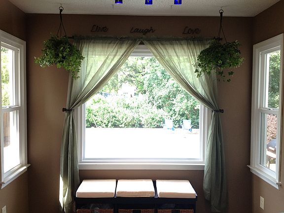 Window overlooking deck/pool