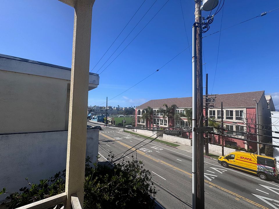 View from 6+ foot by 11 foot balcony; ocean is four blocks to the left