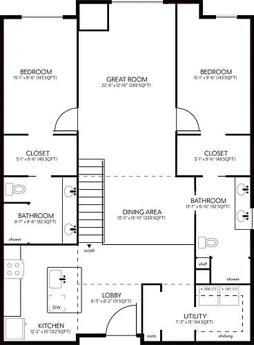 Floor plan C2 - Currently Unavailable