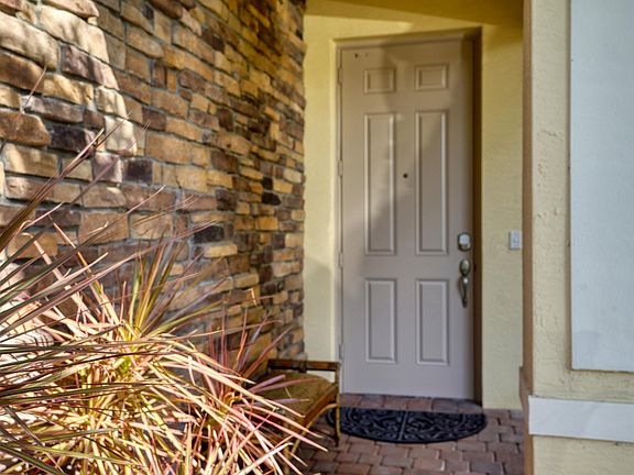 Entryway with upgraded smart wireless lock.