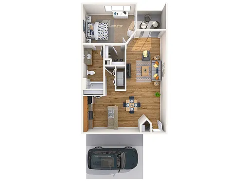 Floor plan One Bedroom