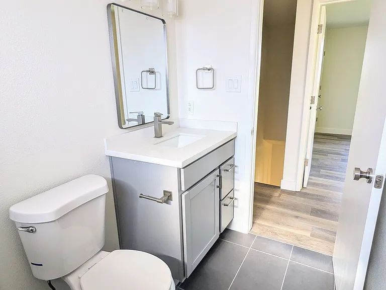 Upstairs Bathroom, Fully Renovated, Tile, Everything New!
