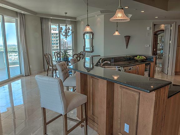 Kitchen with big views