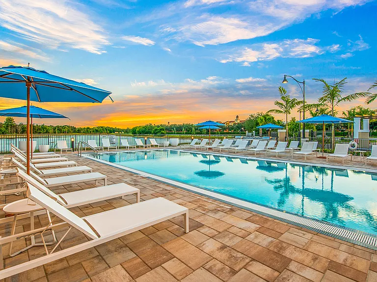 Take a dip in your stunning outdoor pool.
