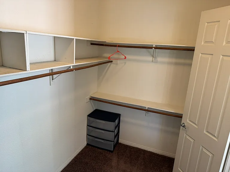 Master bedroom walk-in closet