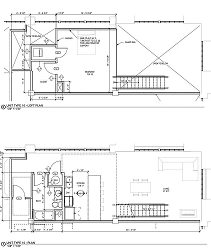 Floor plan Corner Top East Unit