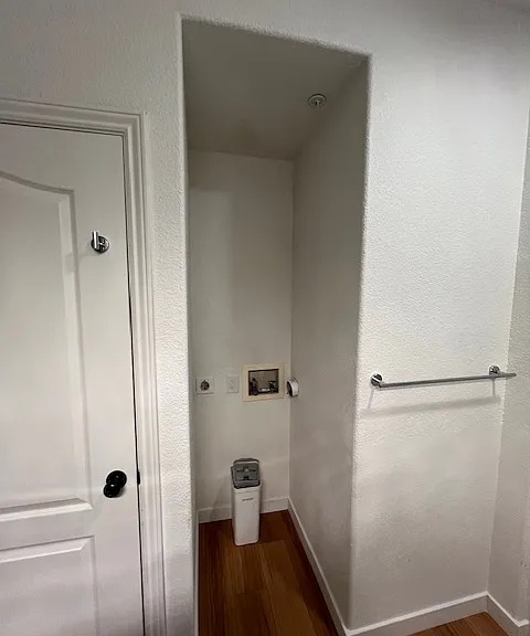 Hookup for washer and dryer in Bathroom