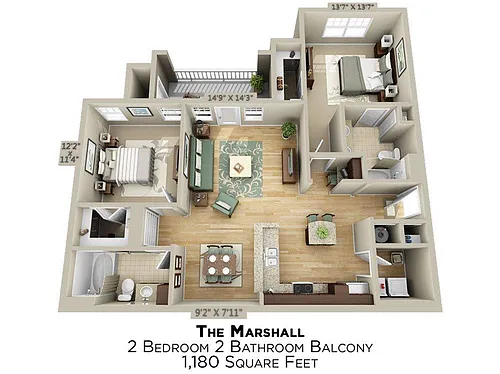 Floor plan Marshall