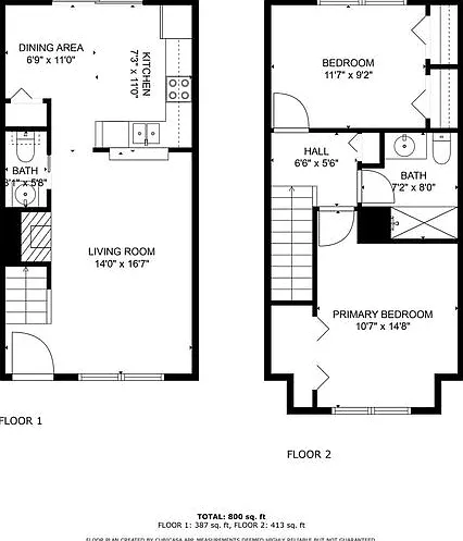 2 bed, 1.5 bath, 896 sqft, $1,625 — Photo 2