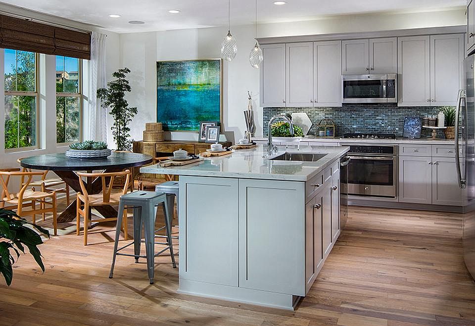 Open concept kitchen with oversized island!