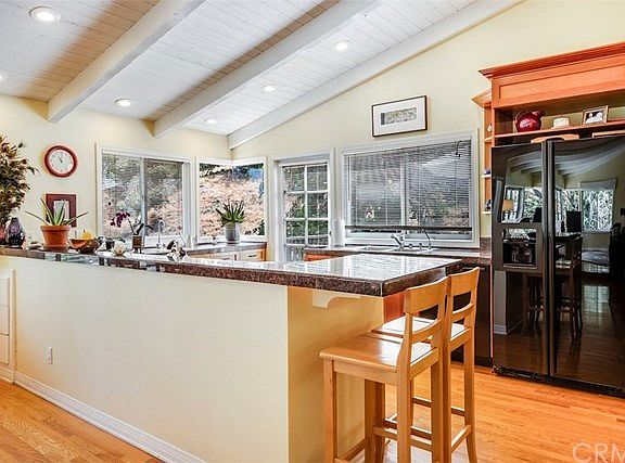 updated kitchen with breakfast bar