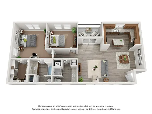 Floor plan 2x2S