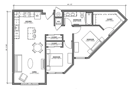 Floor plan 2BR-3