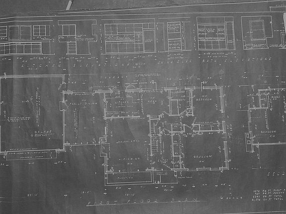 blueprint: 1st floor layout