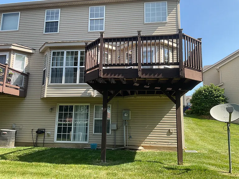 Viewing deck and walk-out basement door