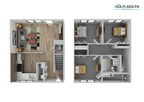 Floor plan 3 bedroom 2.5 bathroom