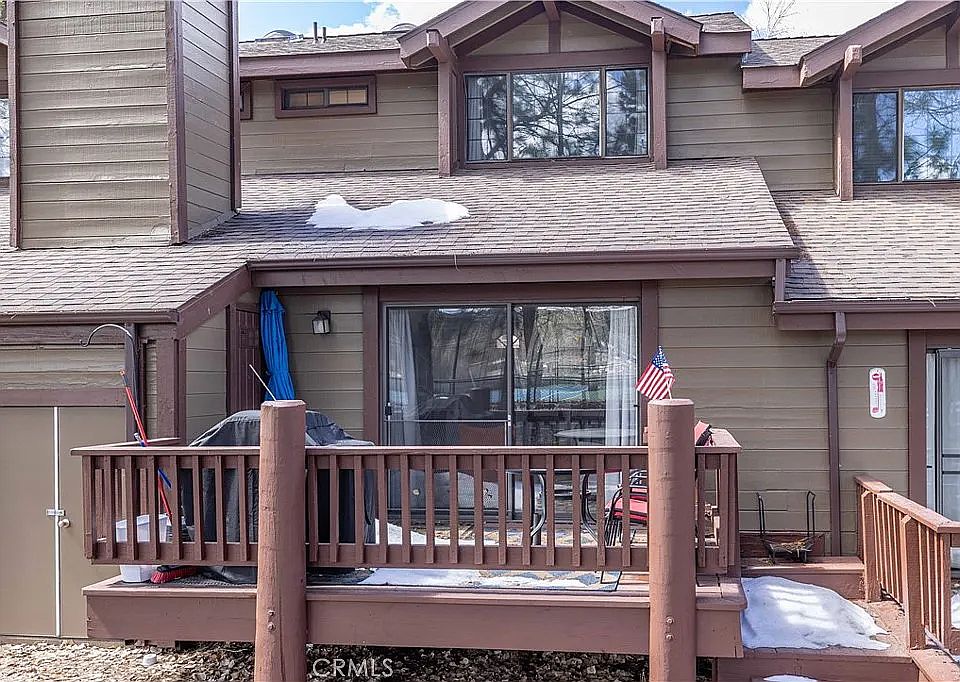 large back deck of unit
