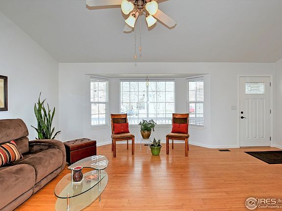 Bay window in living room.