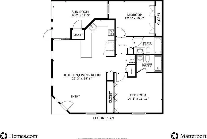 2 bed, 2.0 bath, 1005 sqft, $1,795 — Photo 2