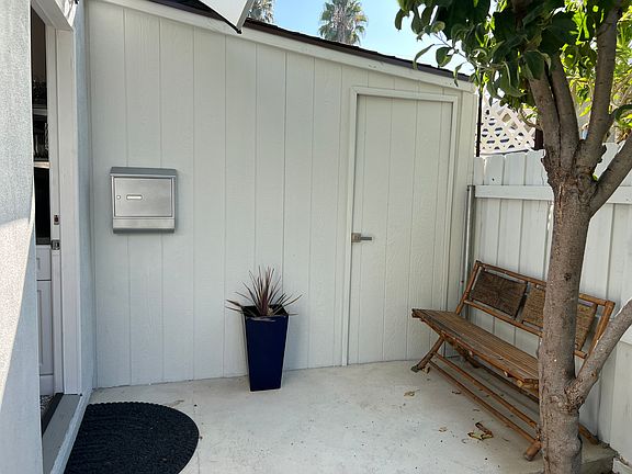Sitting area in front of the home