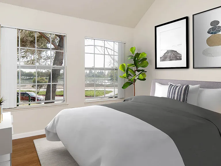 Bedroom with Hard Surface Flooring