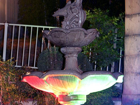 Front Fountain at night