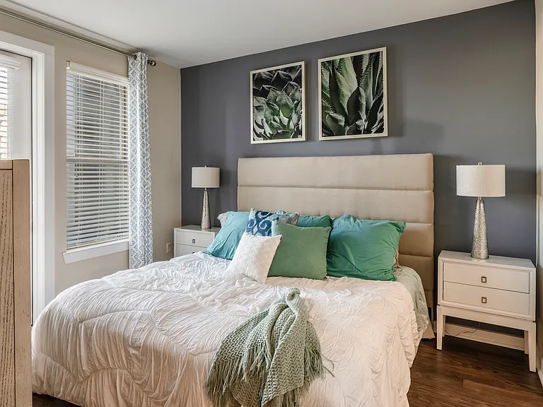 Bedroom with door to the patio