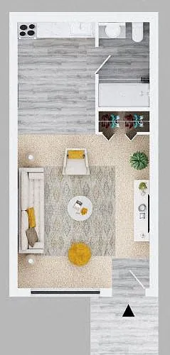 Floor plan Studio Apartment