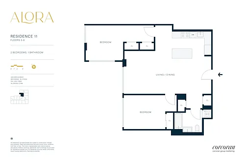 Floor plan 2B11