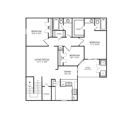 Floor plan C2 Traditional