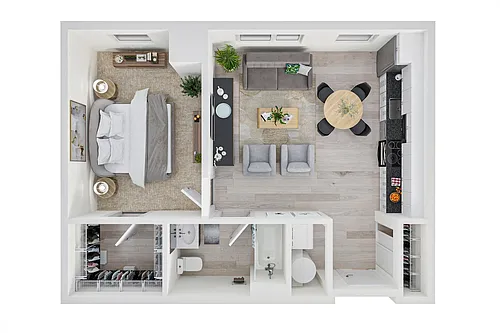 Floor plan 1x1 Corporate