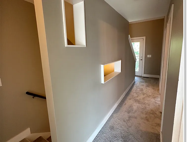 upstairs