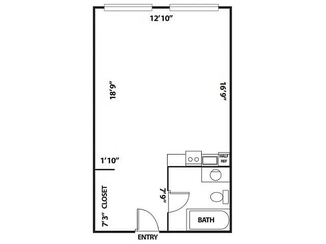 Floor plan STUDIO