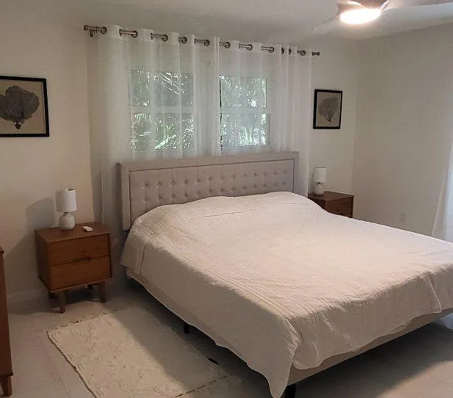 Master bedroom with king size bed