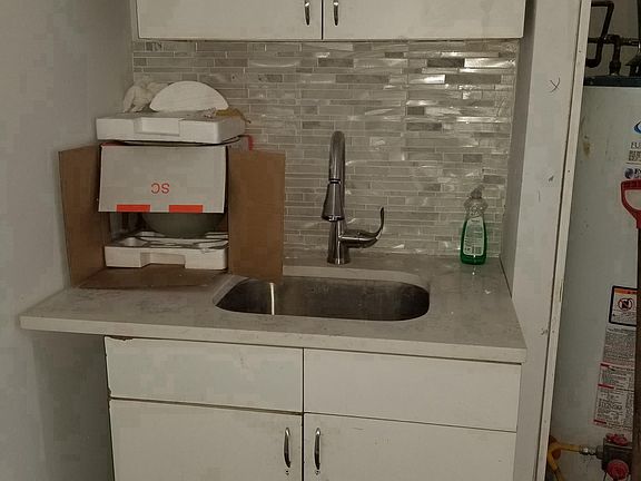 KITCHEN - SINK (NEW BACKSPLASH AND GRANITE COUNTERTOP)