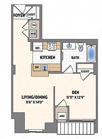 Floor plan A2AW WDU 80%