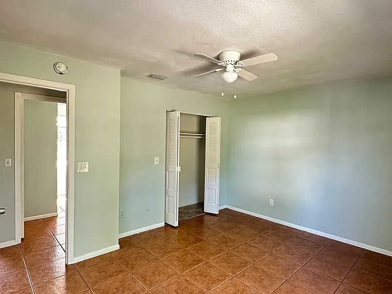 Master bedroom (Bedroom 1) and closet
