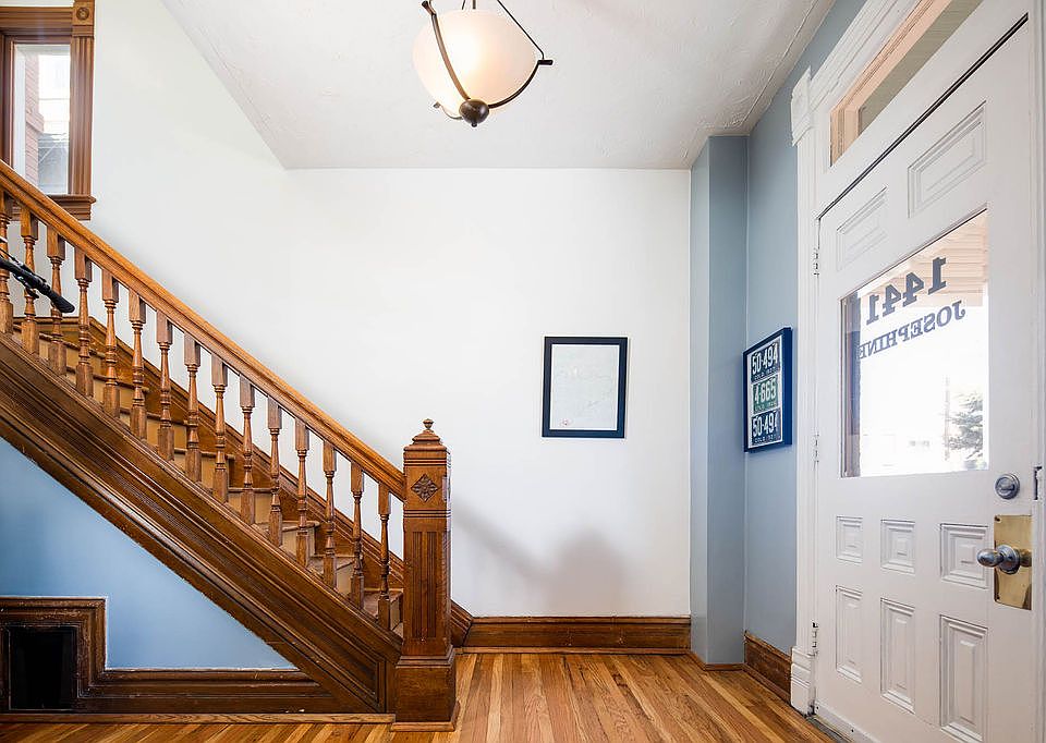 Shared foyer, with stairs leading to Apt 2